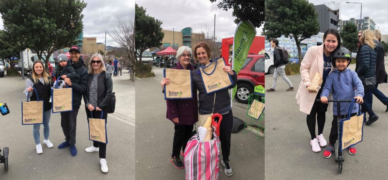 Tommy's giving away free reusable bags in Wellington